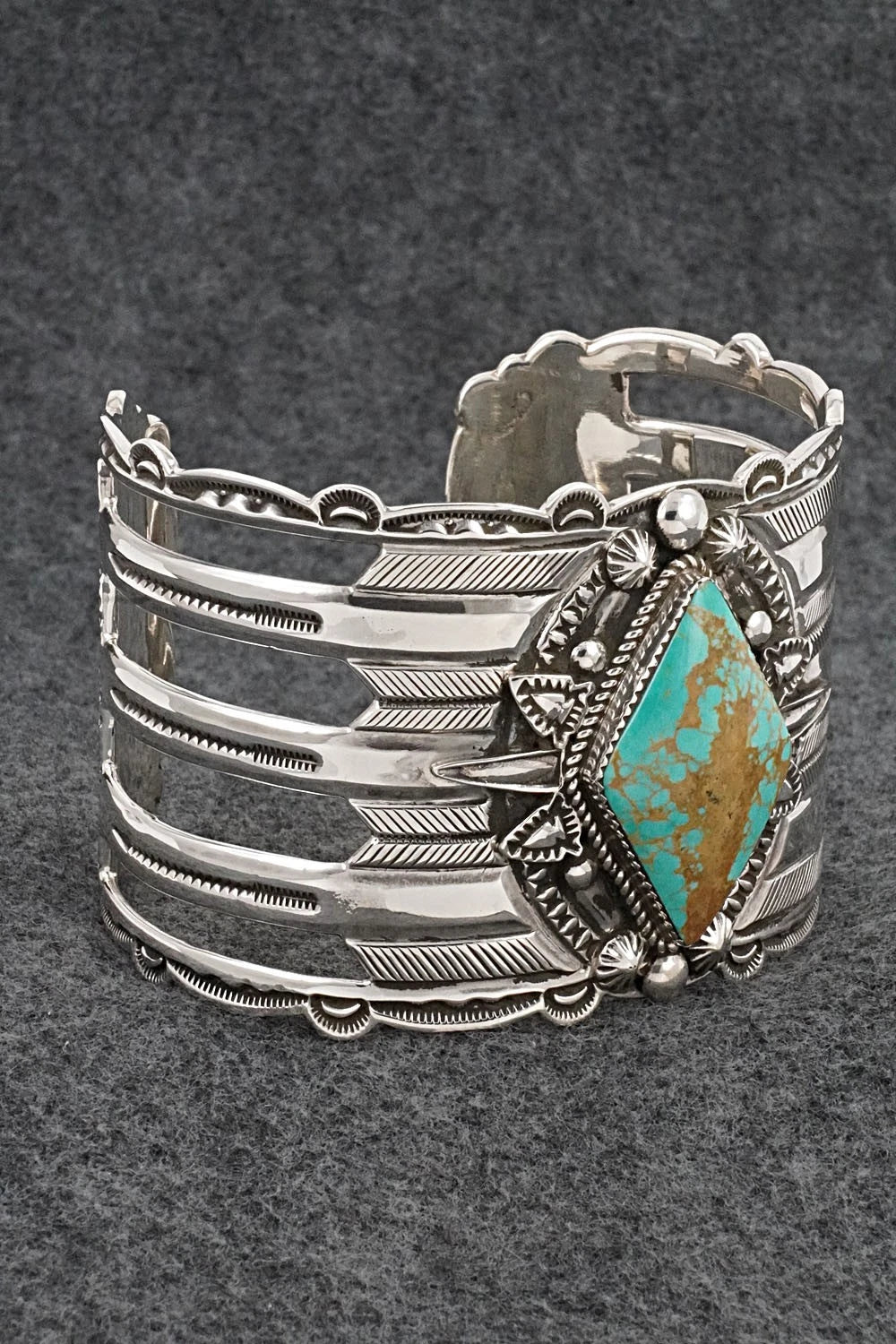 Turquoise & Sterling Silver Bracelet - Roland Dixson