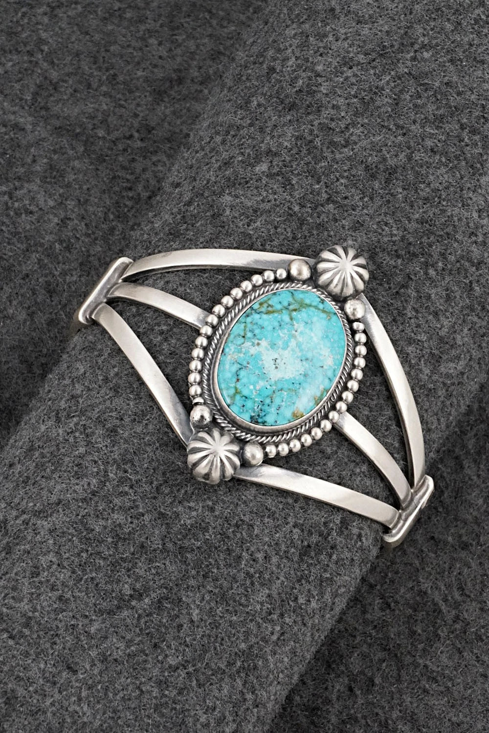 Turquoise & Sterling Silver Bracelet - Darrin Livingston