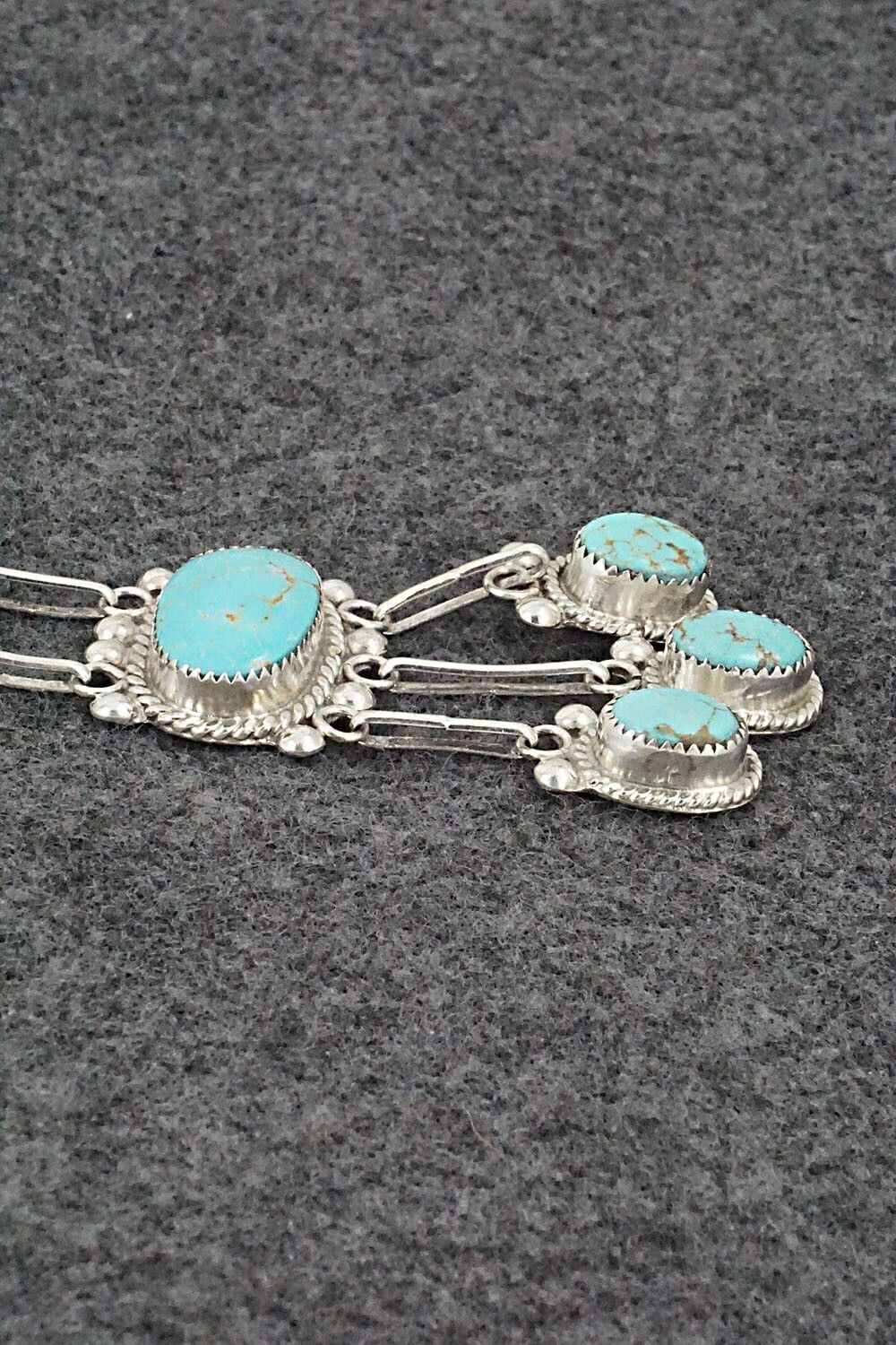 Turquoise & Sterling Silver Pendant - Kenny Calavaza