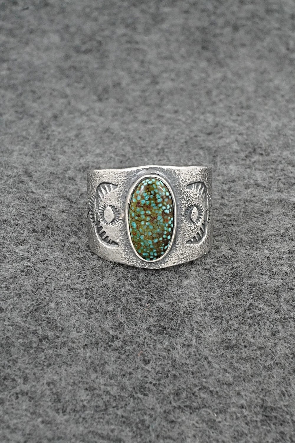 Turquoise & Sterling Silver Ring - Cody Noble - Size 13.5