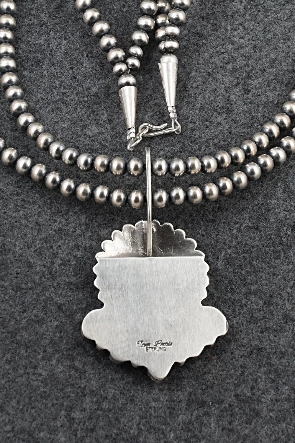 Turquoise & Sterling Silver Necklace - Tom Lewis