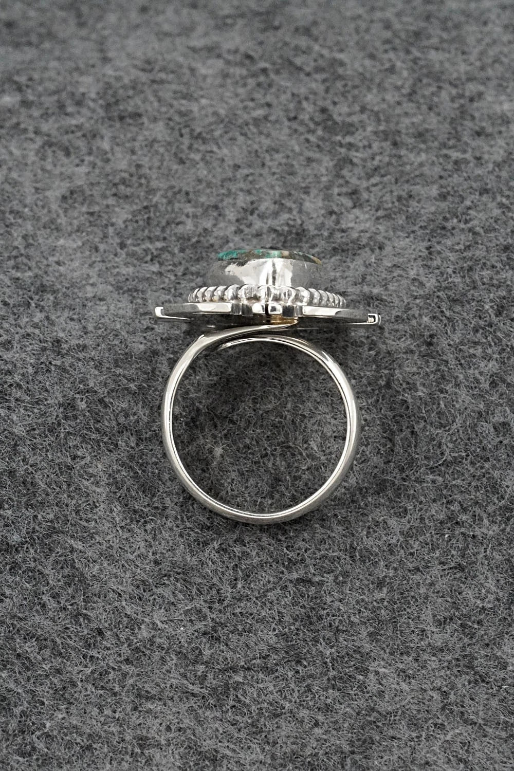 Turquoise & Sterling Silver Ring - Randy Billy - Adjustable