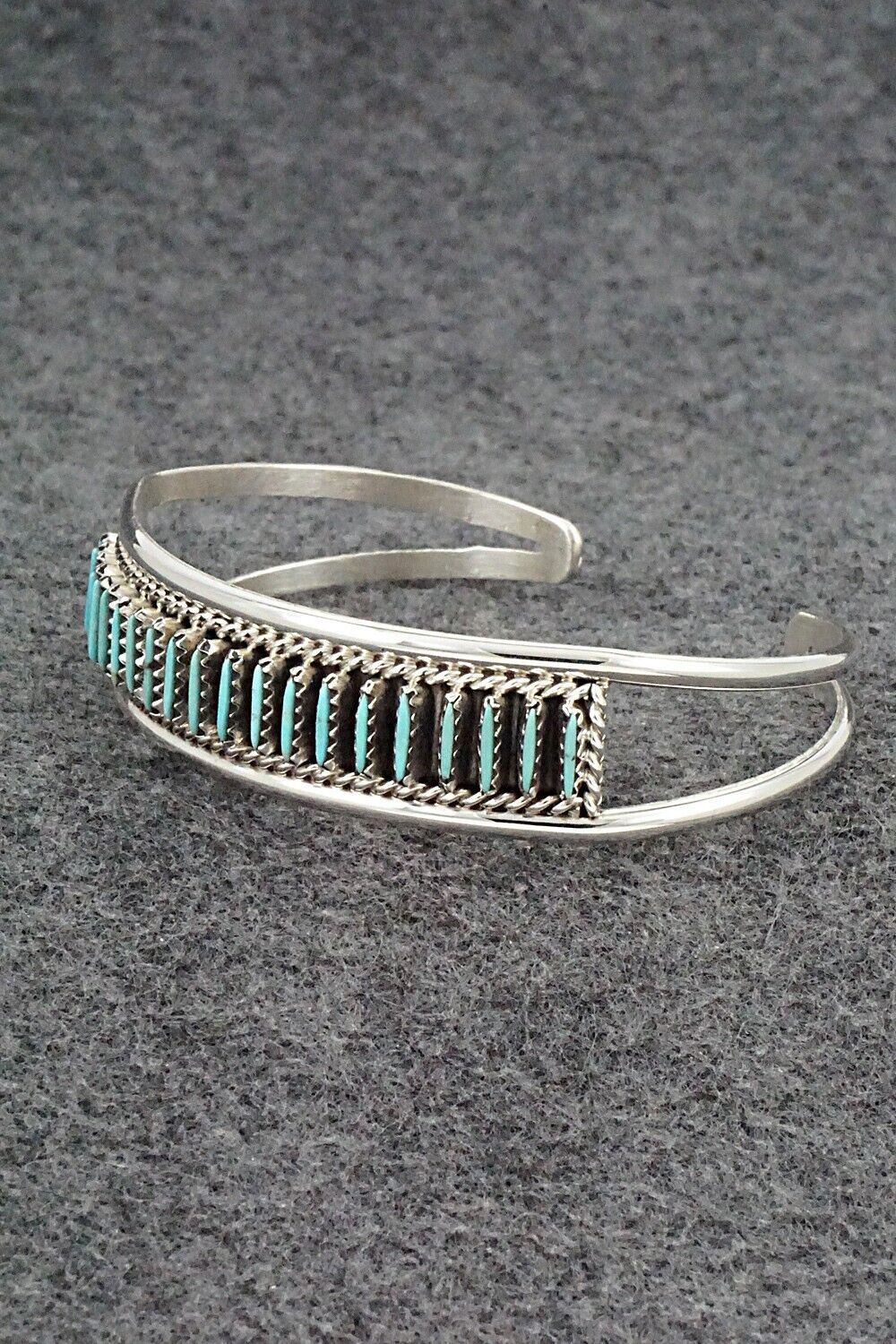 Turquoise & Sterling Silver Bracelet - Roland Francisco