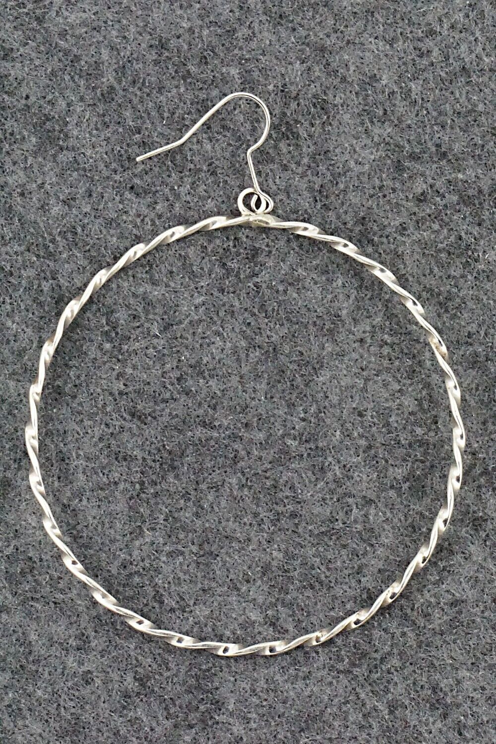 Sterling Silver Hoop Earrings - Nashina Tsosie