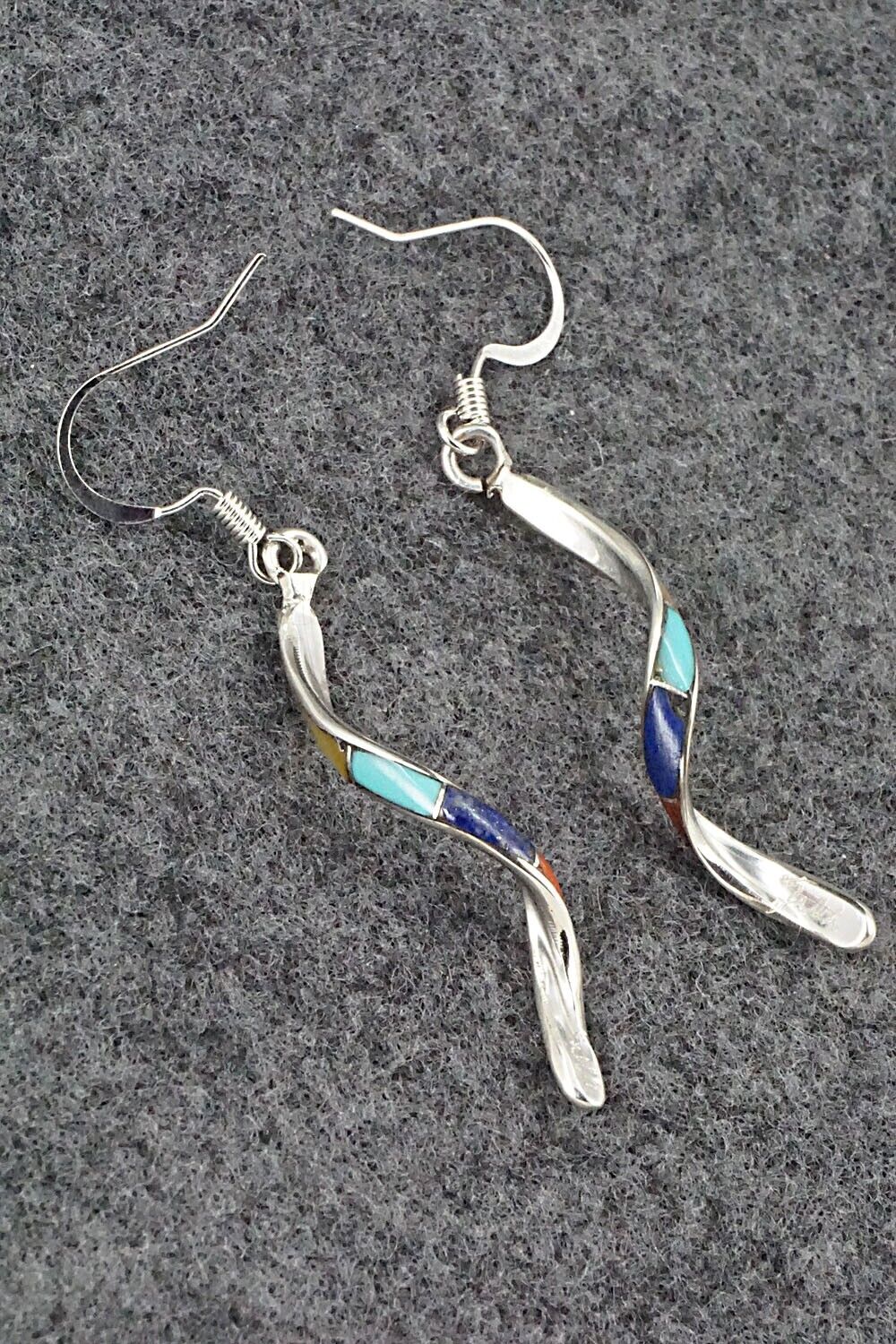 Multi Stone & Sterling Silver Earrings - Ira Johnson