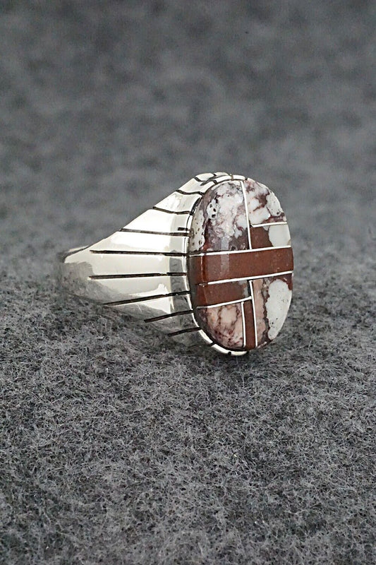 Wild Horse & Sterling Silver Ring - Trevor Jack - Size 13