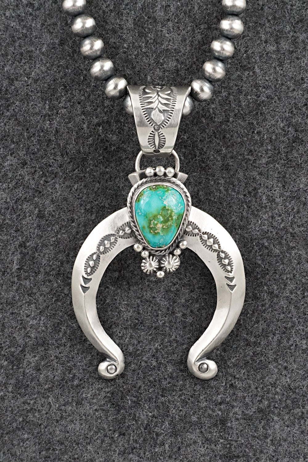 Turquoise & Sterling Silver Necklace - Samuel Yellowhair