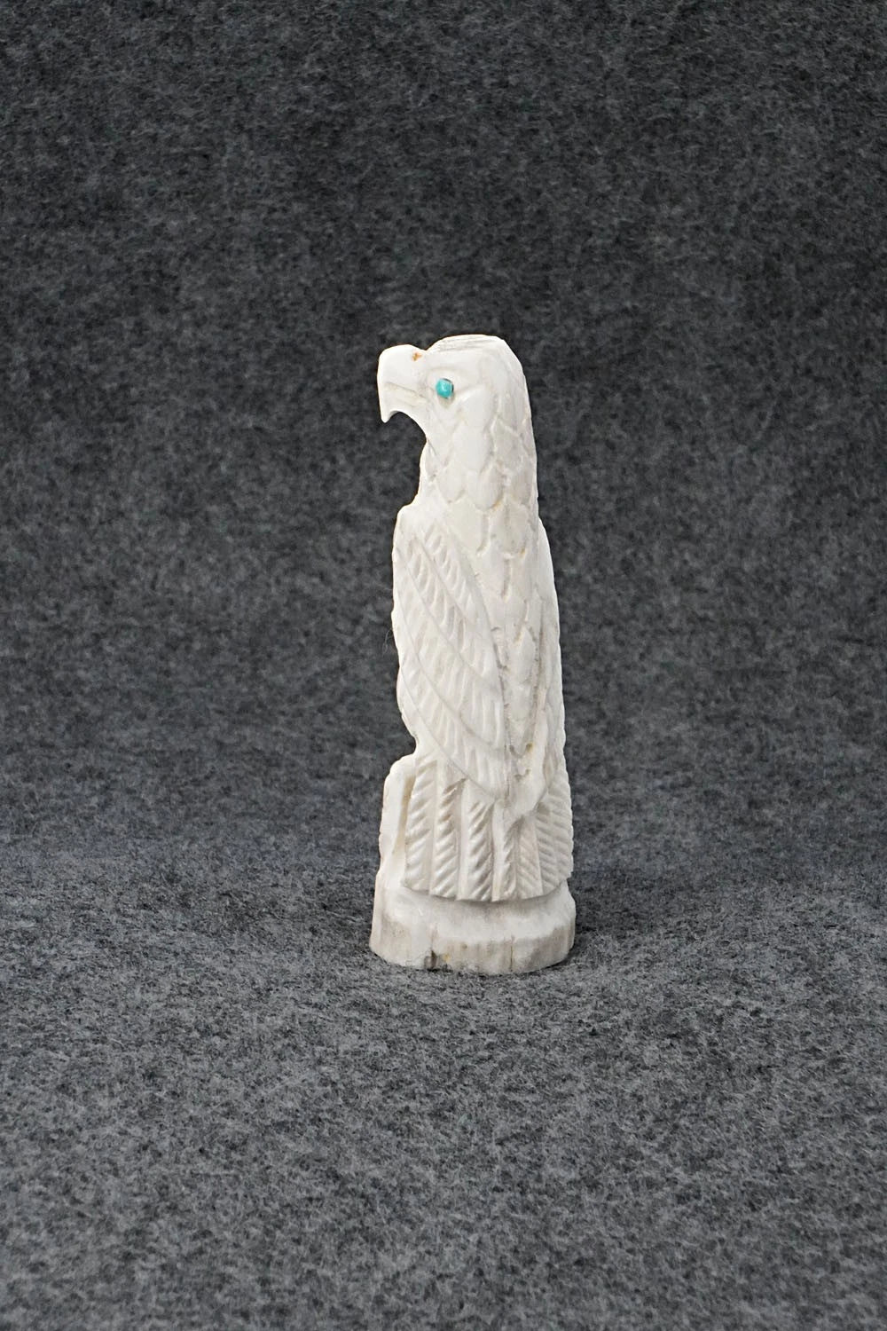 Eagle Zuni Fetish Carving - Garrick Weeka
