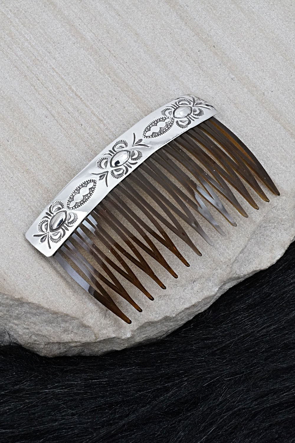 Sterling Silver Hair Combs - Bertha Begay