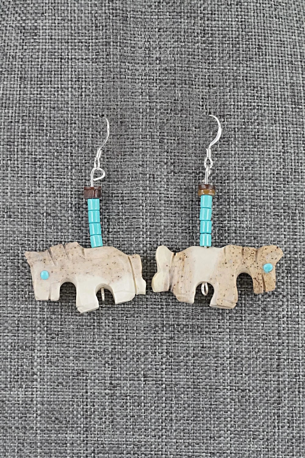 Multi-Stone Horse Fetish & Sterling Silver Necklace Set - Dannette Laate
