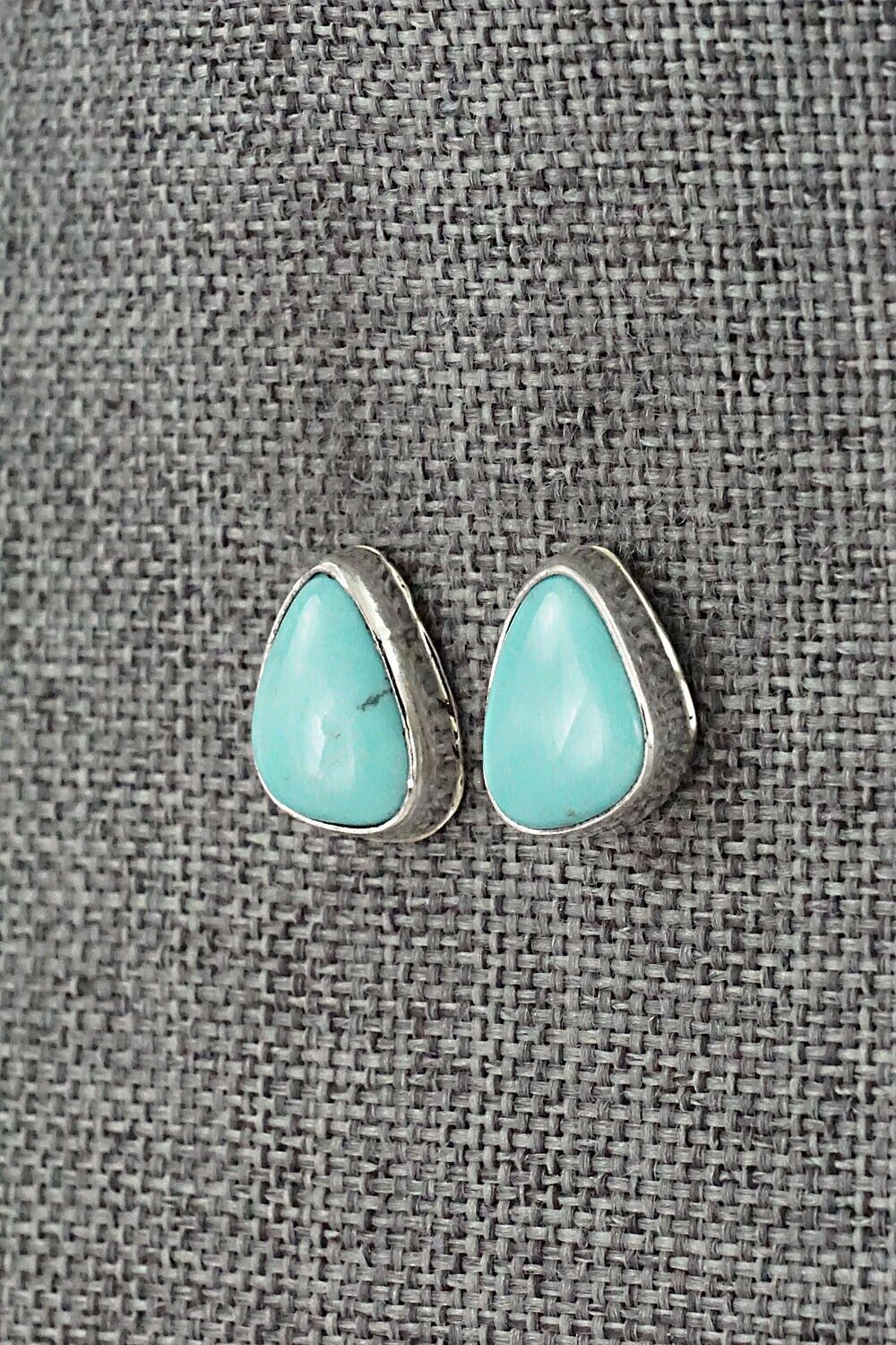 Turquoise & Sterling Silver Earrings - Marco Begaye