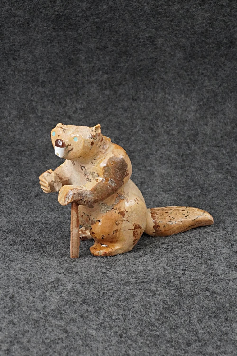 Beaver Zuni Fetish Carving - Freddie Leekya