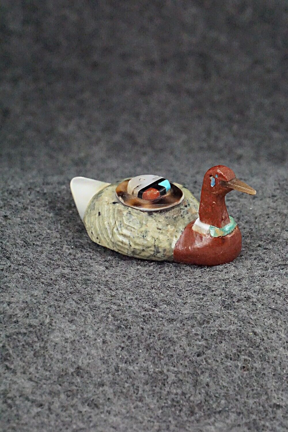 Duck Zuni Fetish Carving - Darrin Boone