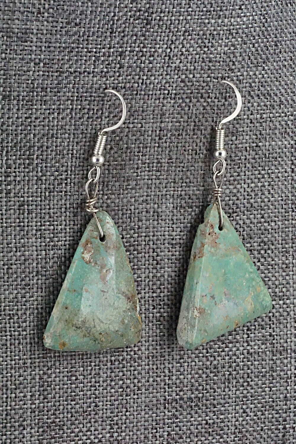 Turquoise & Sterling Silver Earrings - Joe Garcia