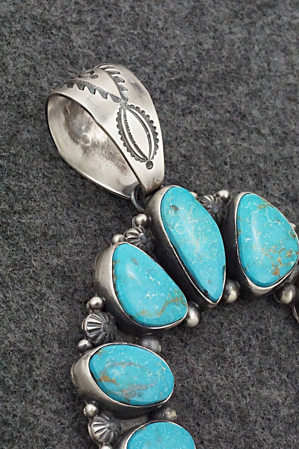 Turquoise & Sterling Silver Pendant - Kathleen Livingston