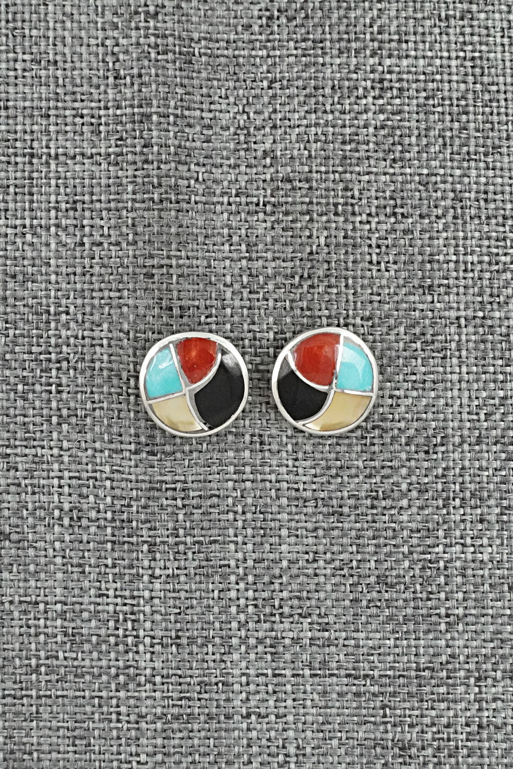 Multi-Stone & Sterling Silver Earrings - Orena Leekya