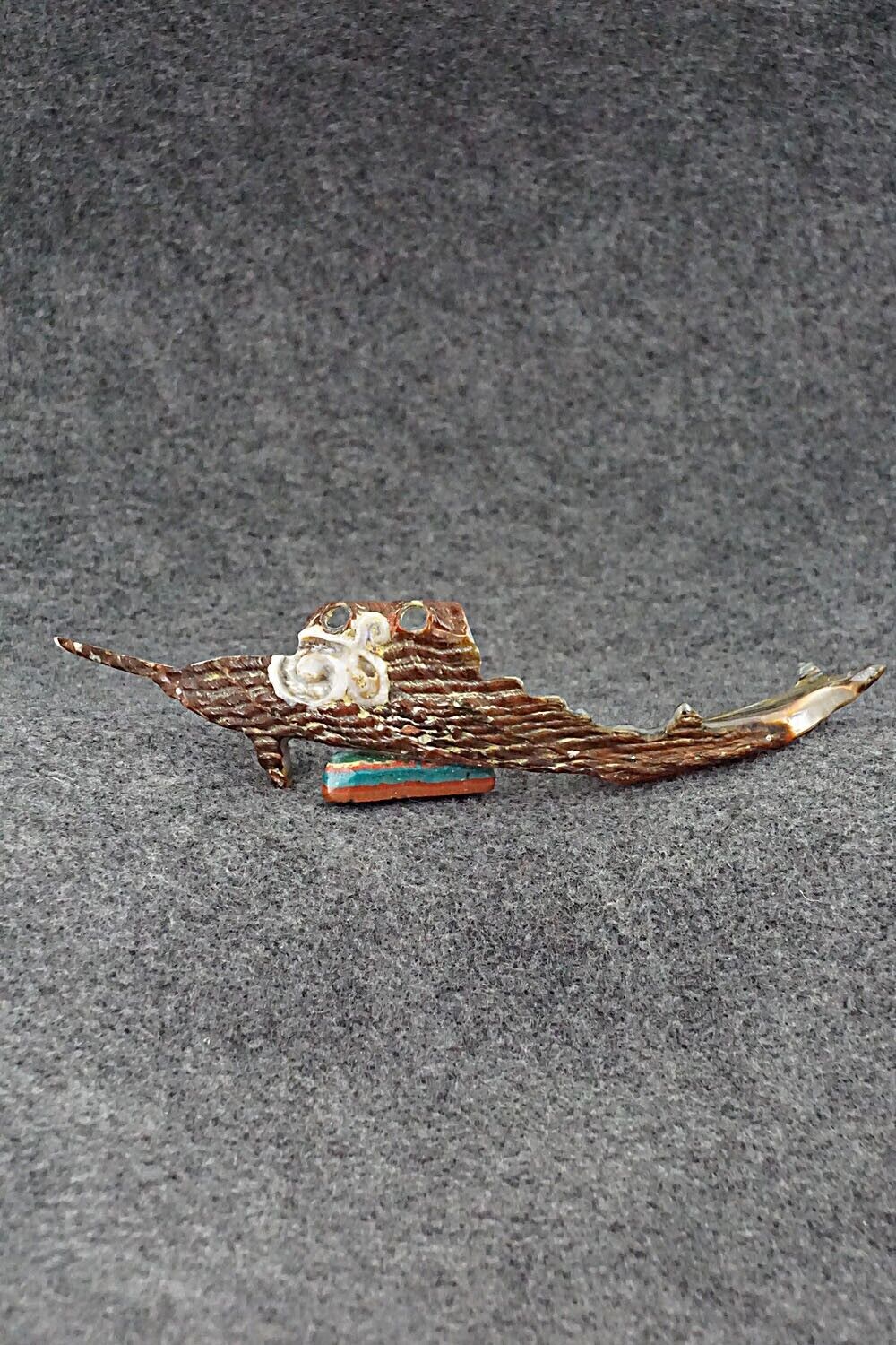 Swordfish Zuni Fetish Carving - Donovan Laiwakete