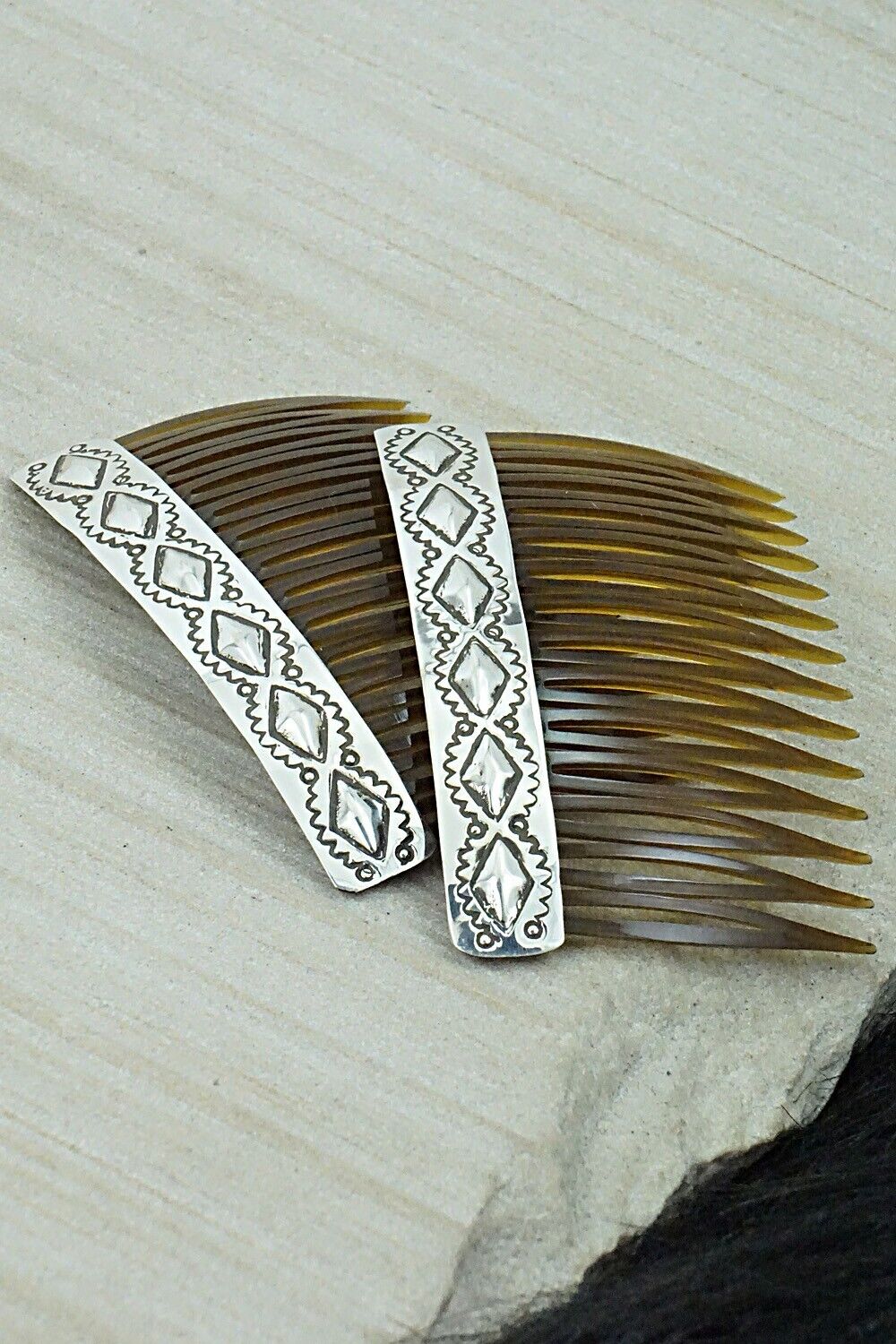 Sterling Silver Hair Combs - Jennie Blackgoat