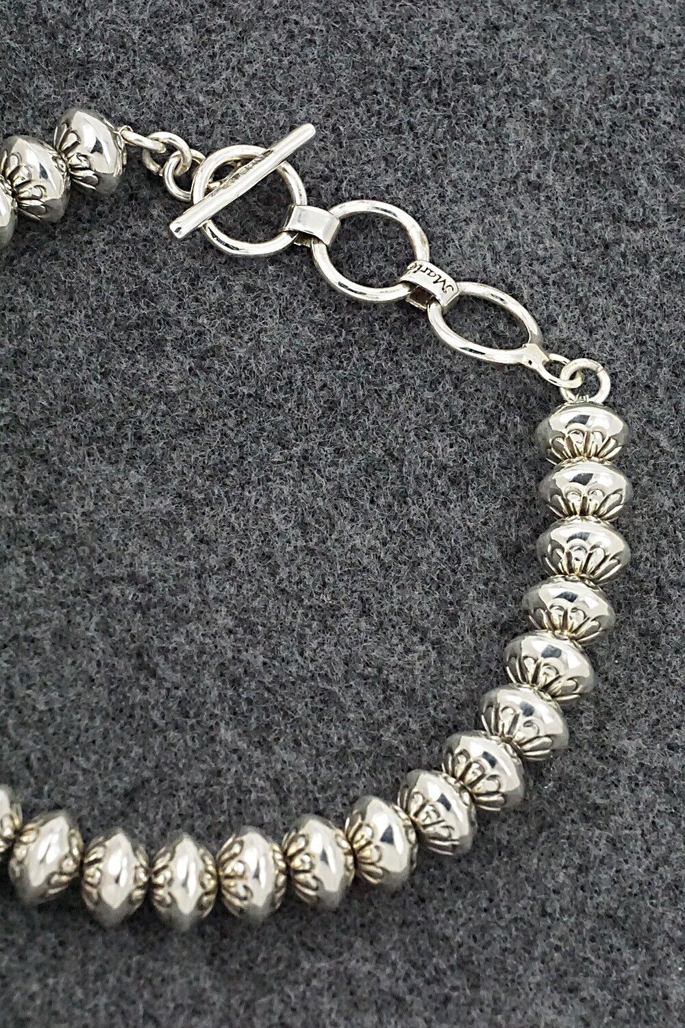 Sterling Silver Beaded Bracelet - Marie Yazzie