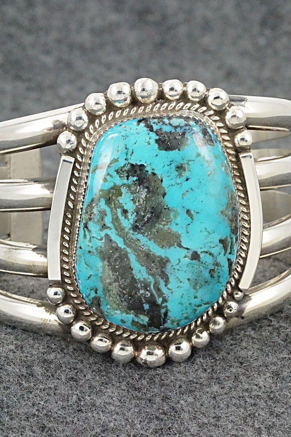 Turquoise & Sterling Silver Bracelet - Ray Nez