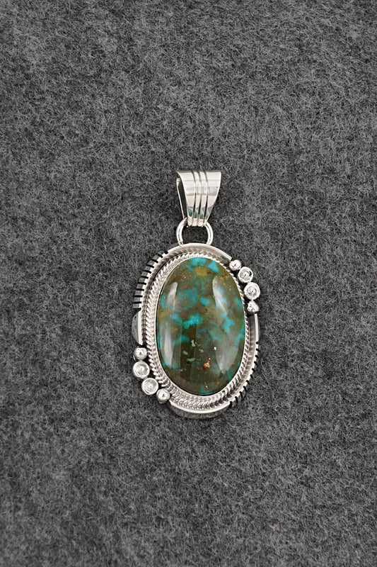 Turquoise & Sterling Silver Pendant - Daniel Benally