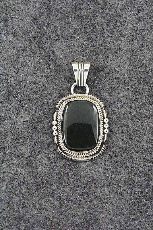 Onyx & Sterling Silver Pendant - Sharon McCarthy