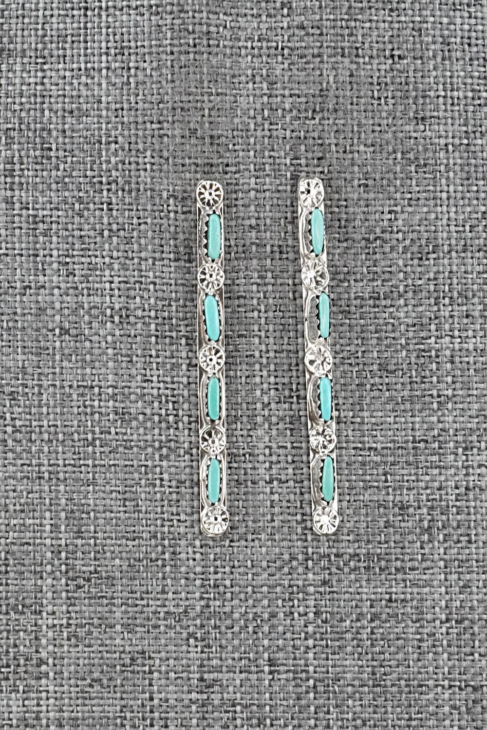 Turquoise & Sterling Silver Earrings - Murray Hannaweeka