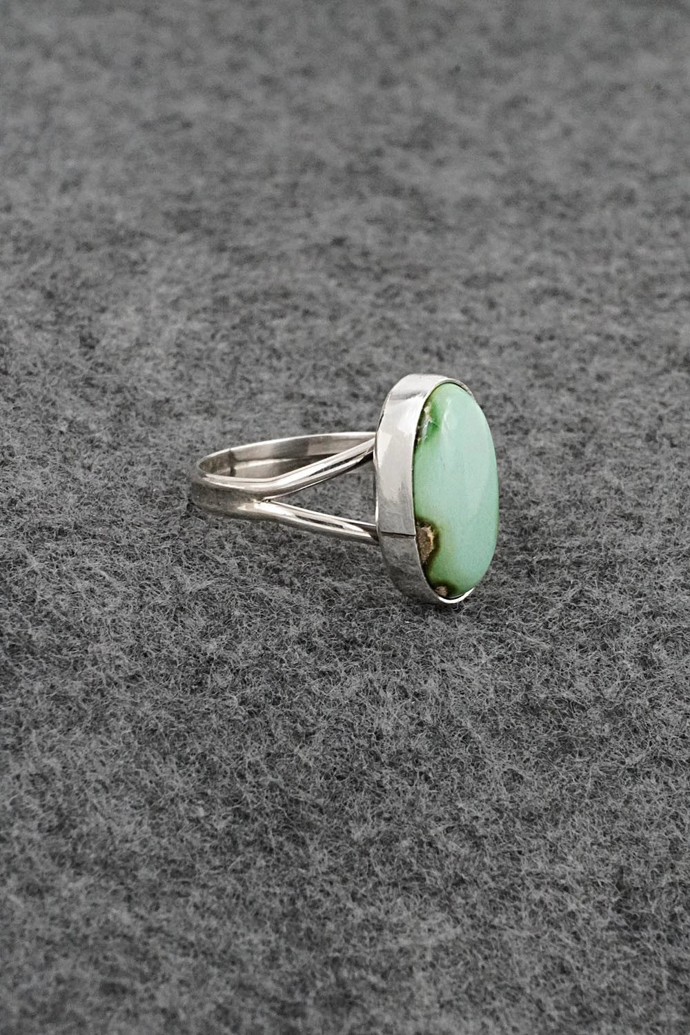 Turquoise & Sterling Silver Ring - Rosemary Saunders - Size 7
