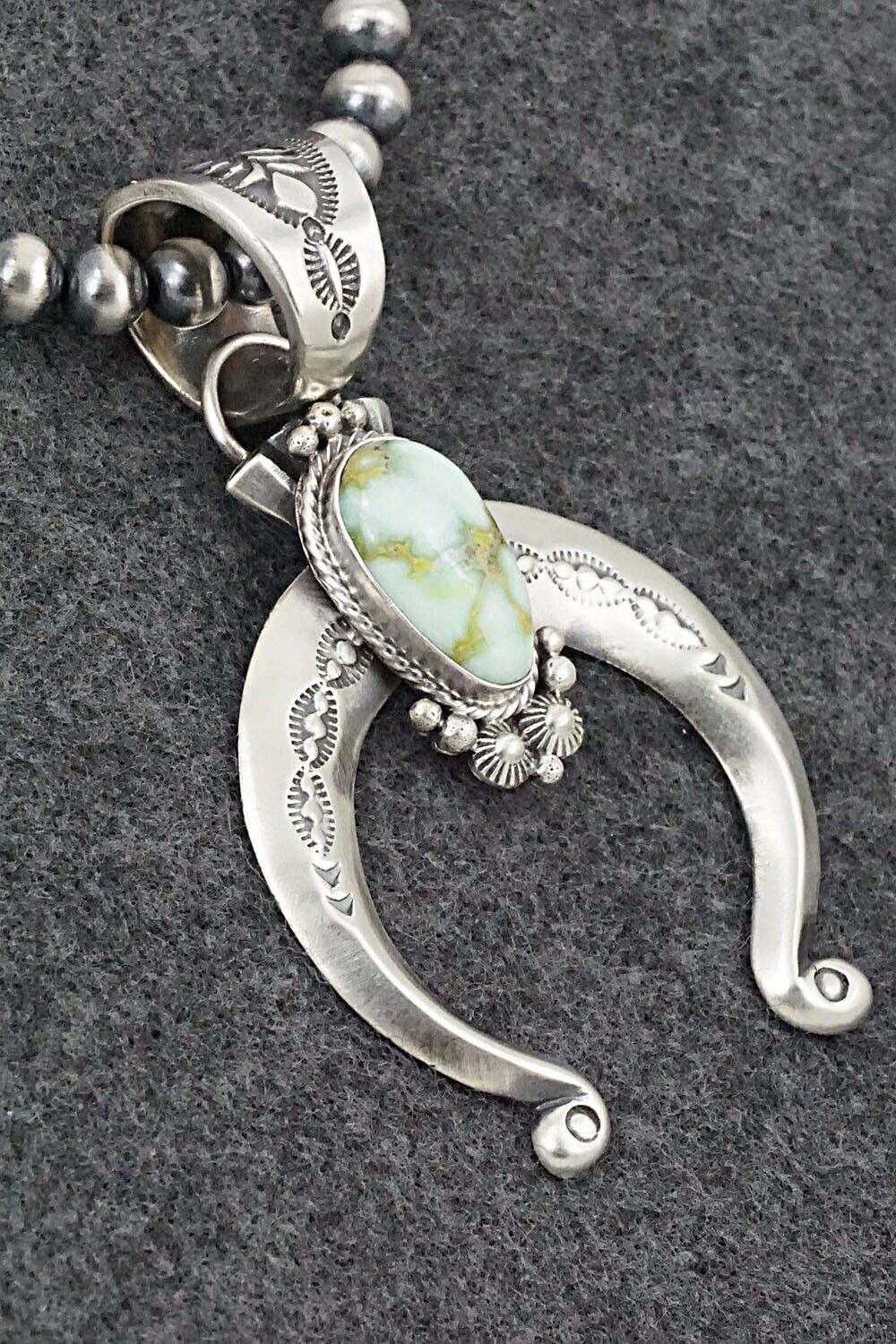 Variscite & Sterling Silver Necklace - Paige Gordon