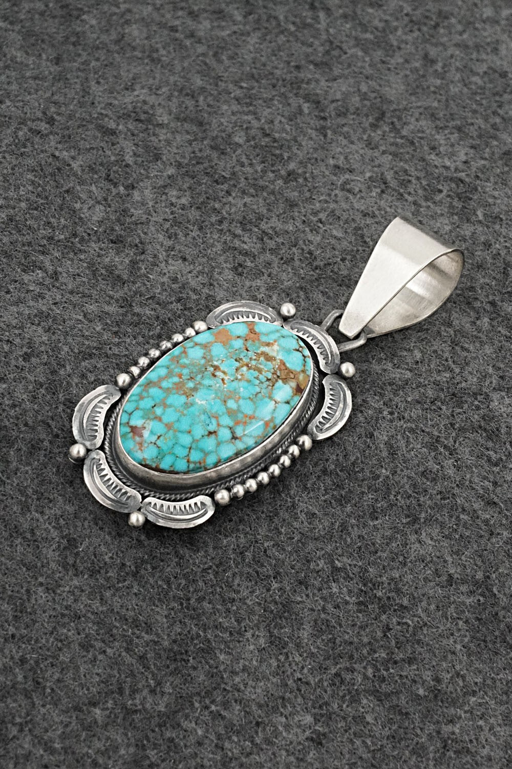 Turquoise & Sterling Silver Pendant - Daniel Benally