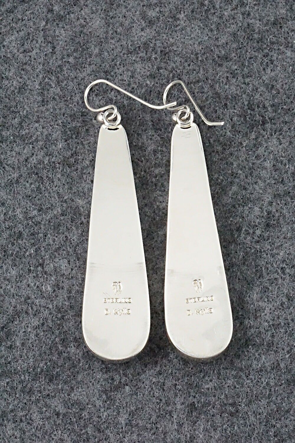 White Buffalo and Sterling Silver Earrings - Diane Wylie