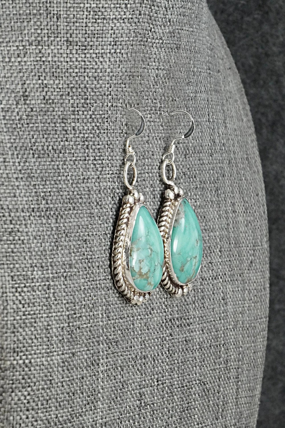 Turquoise & Sterling Silver Earrings - Antwone Brown