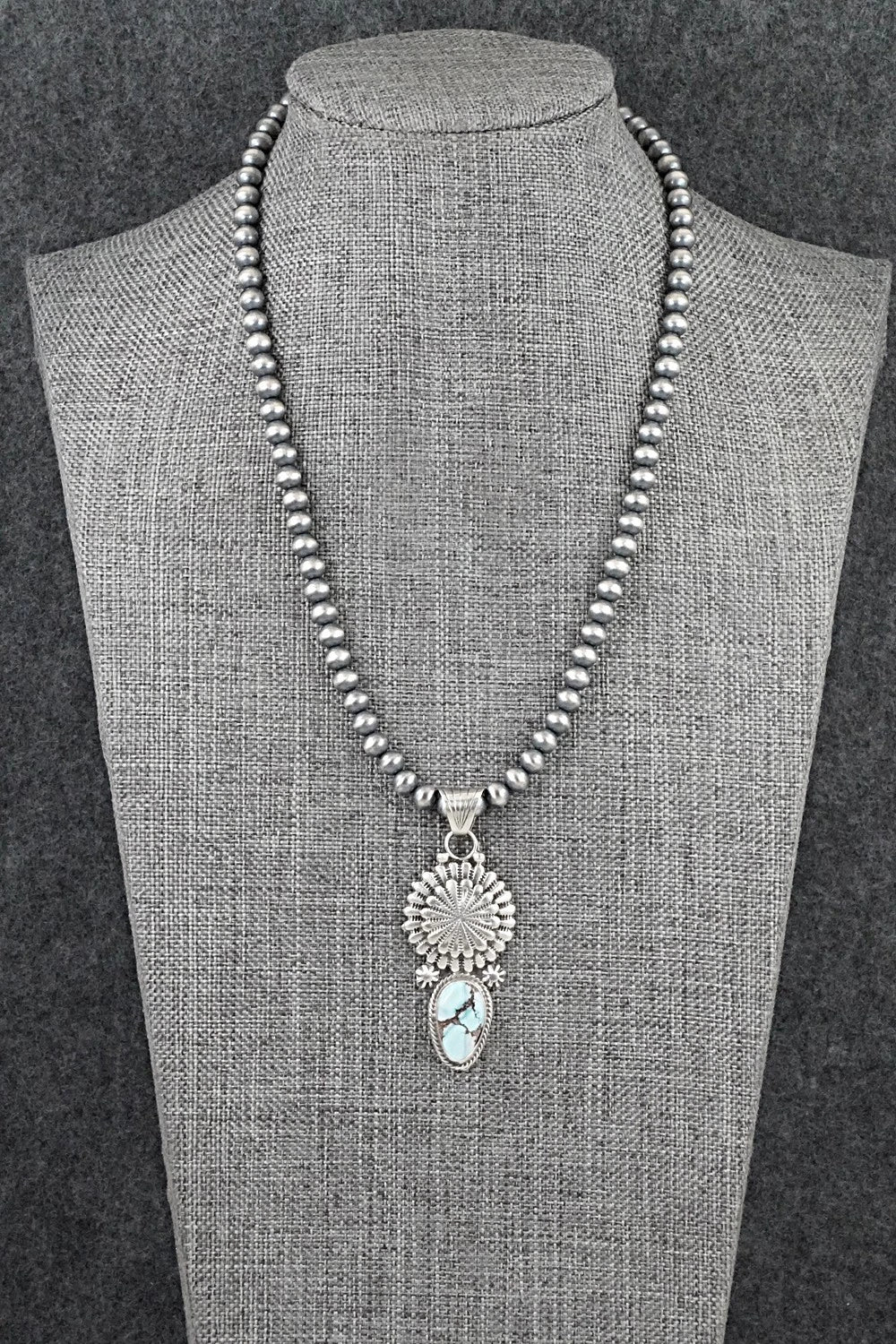 Turquoise & Sterling Silver Necklace - Sharon McCarthy