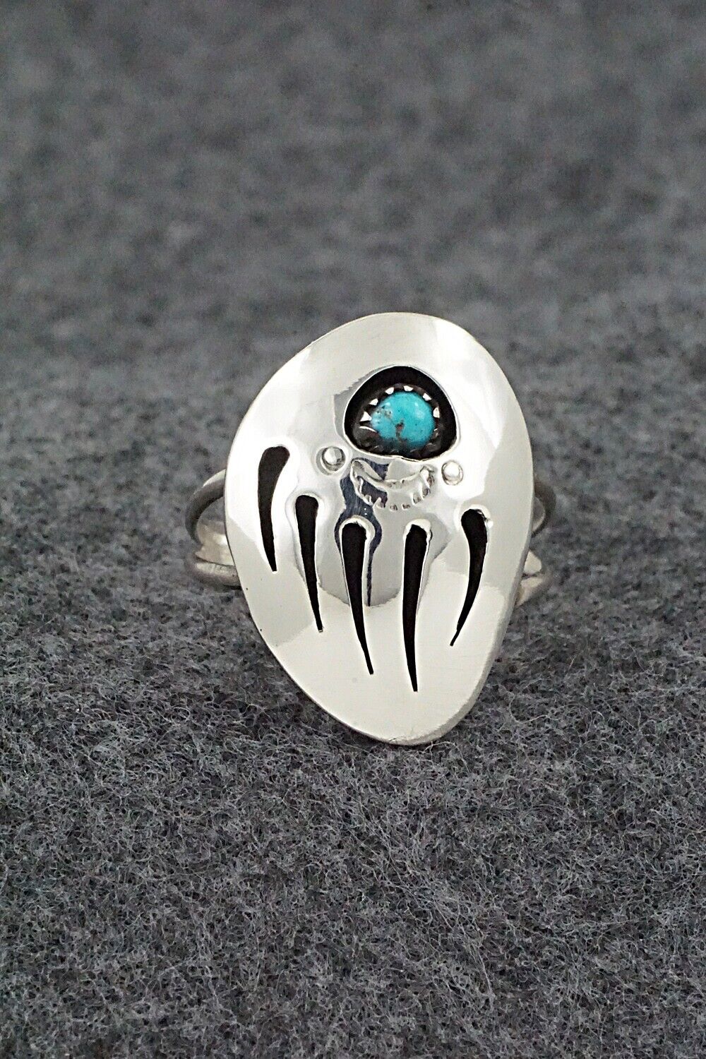 Turquoise & Sterling Silver Ring - Ervin Begay - Size 9.25