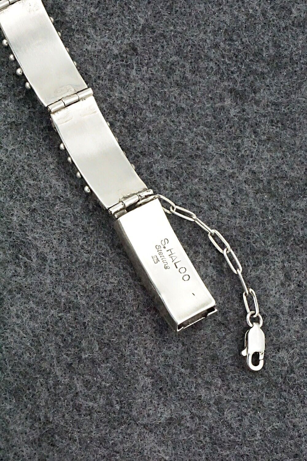 Turquoise & Sterling Silver Link Bracelet - Stephen Haloo
