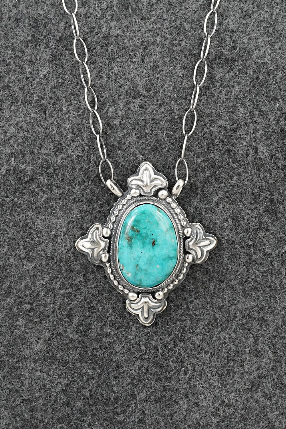 Turquoise & Sterling Silver Necklace - Randy Boyd