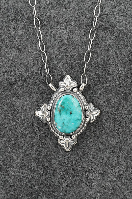 Turquoise & Sterling Silver Necklace - Randy Boyd