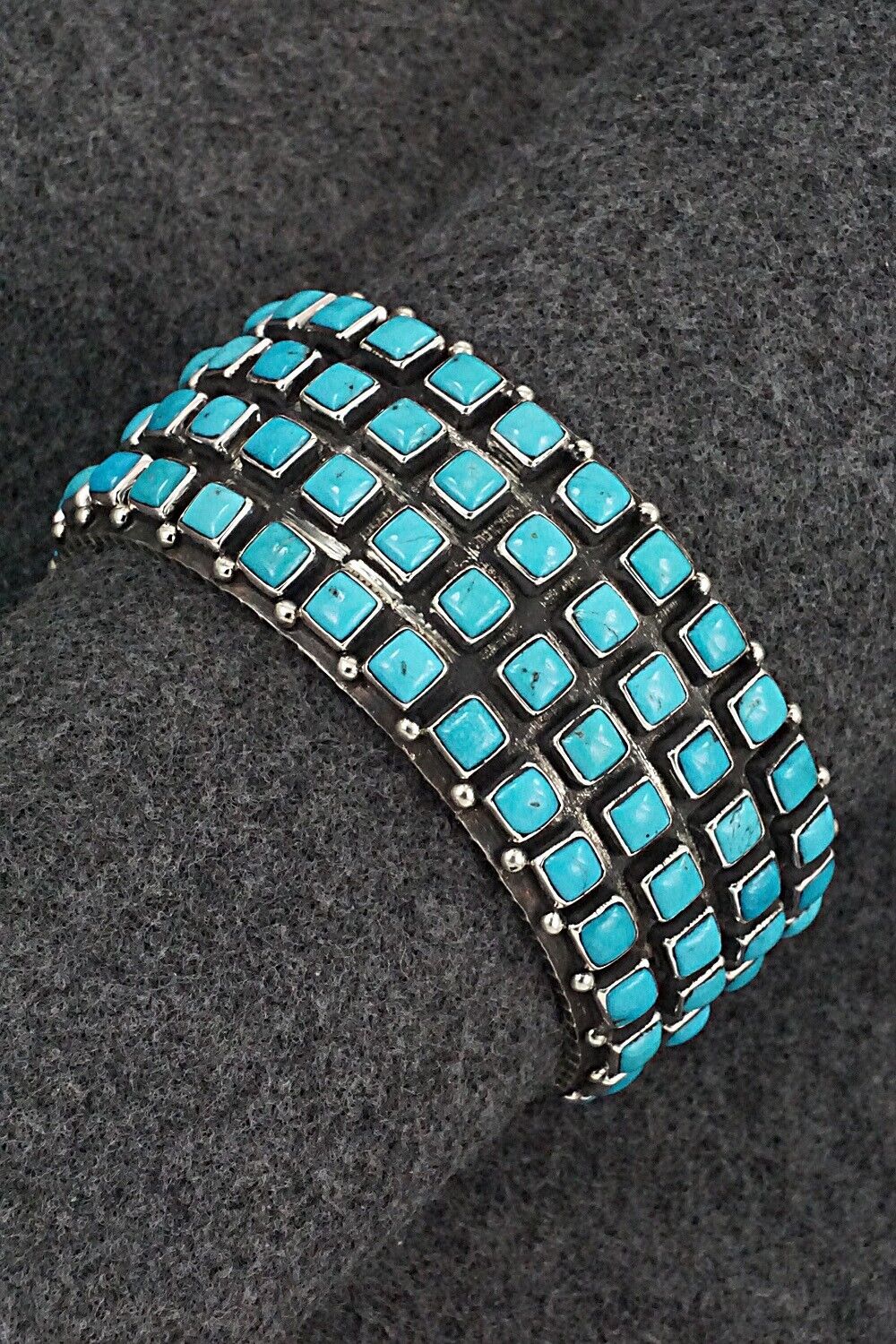 Turquoise & Sterling Silver Bracelet - Ernest Rangel