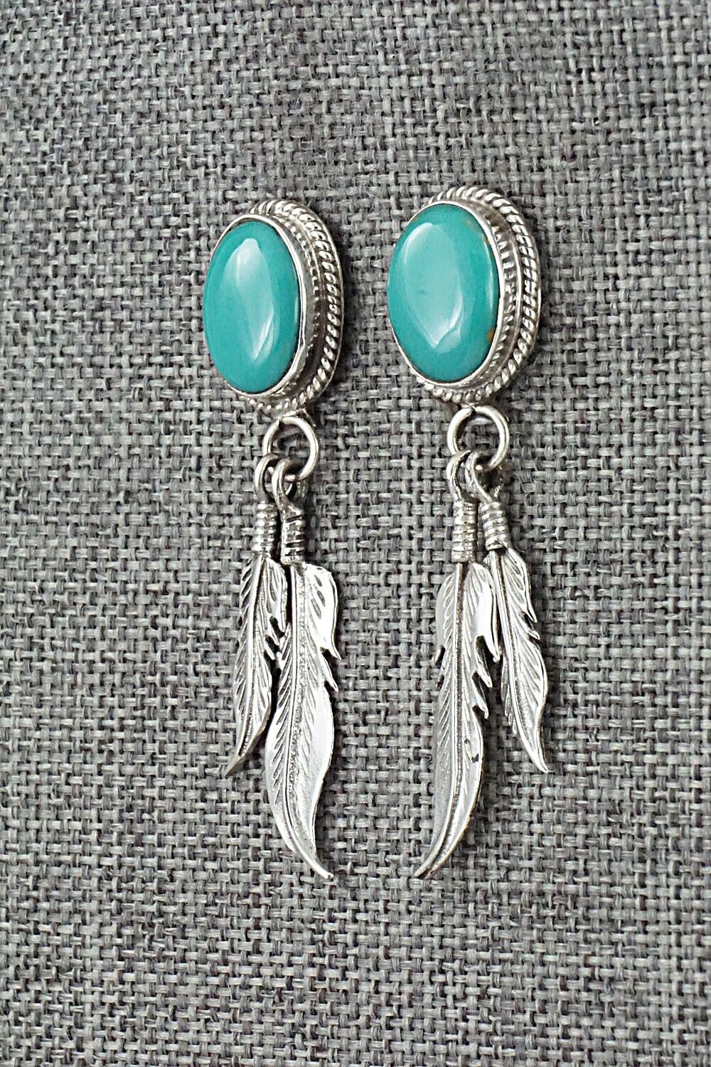 Turquoise and Sterling Silver Earrings - Sharon McCarthy