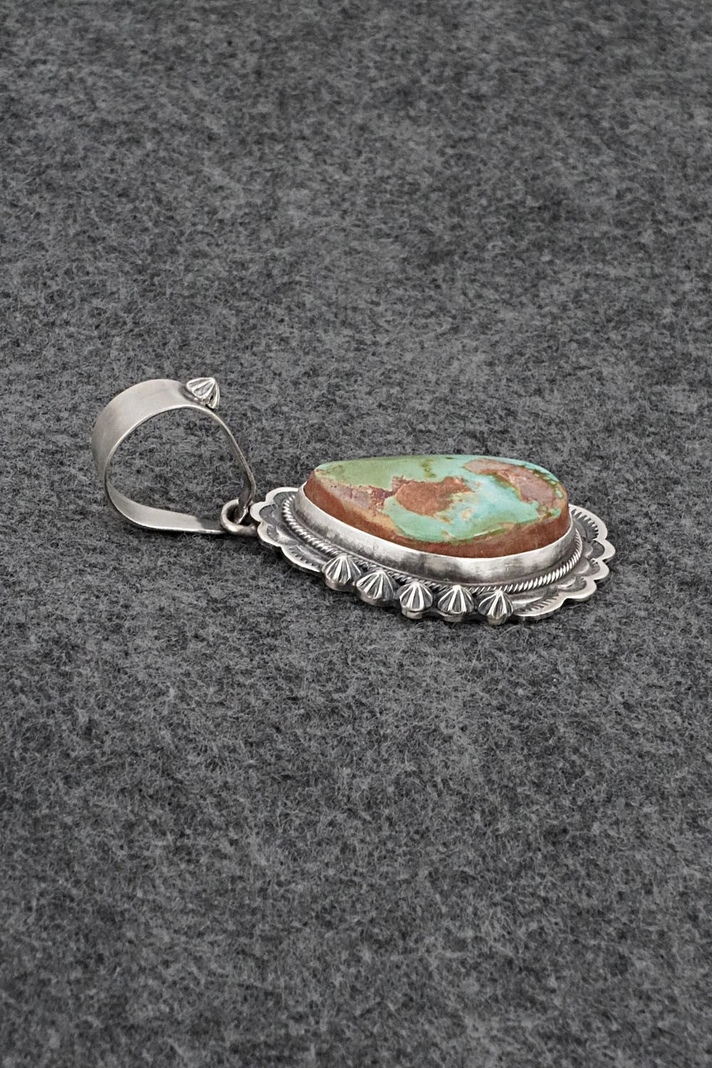 Turquoise & Sterling Silver Pendant - Darrin Livingston