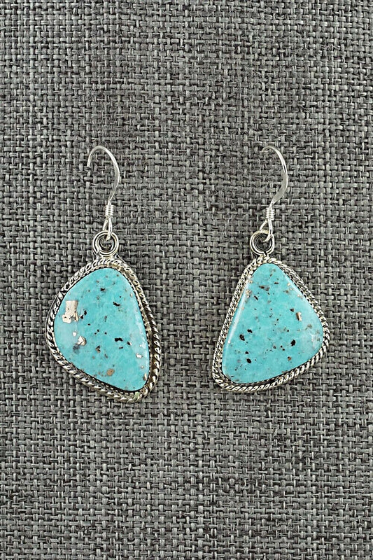 Turquoise & Sterling Silver Earrings - Annissa Martinez