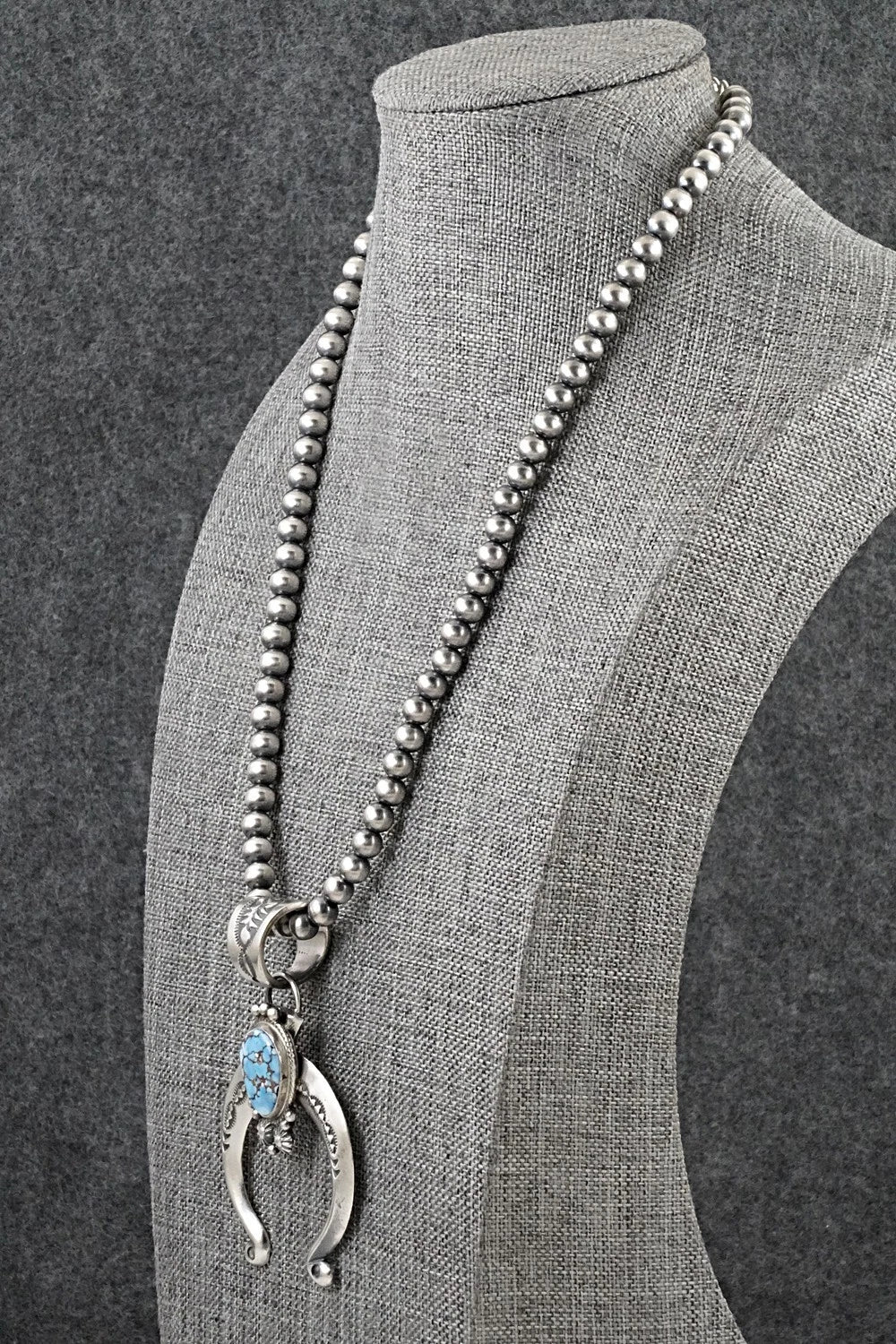 Turquoise & Sterling Silver Necklace - Samuel Yellowhair