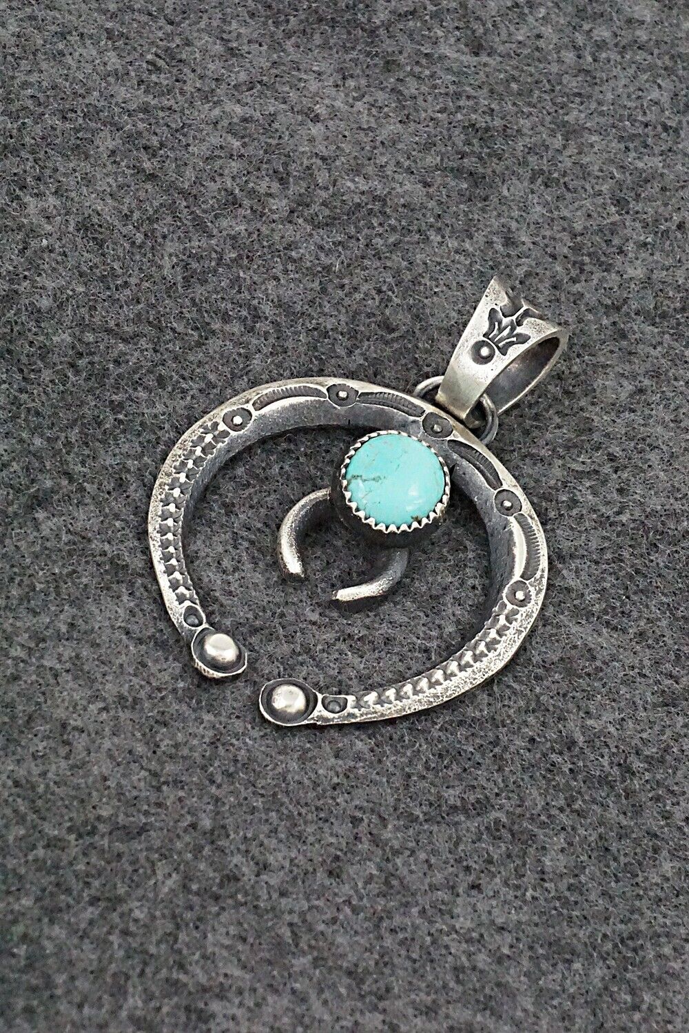 Turquoise & Sterling Silver Pendant - Eva & Linberg Billah