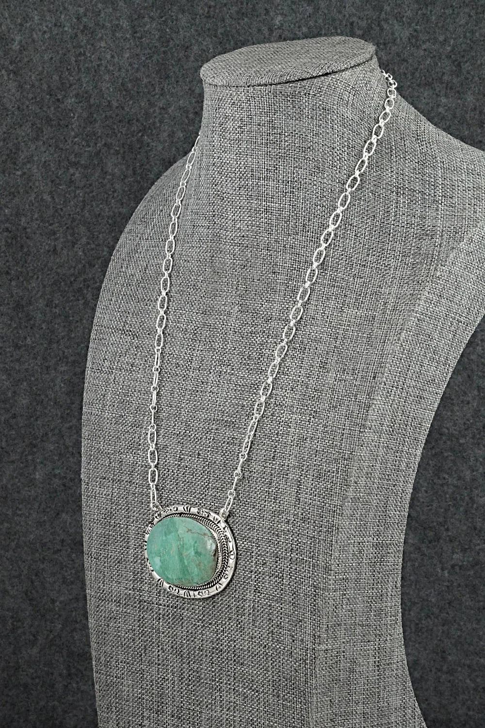 Turquoise & Sterling Silver Necklace - Dorothy Lee