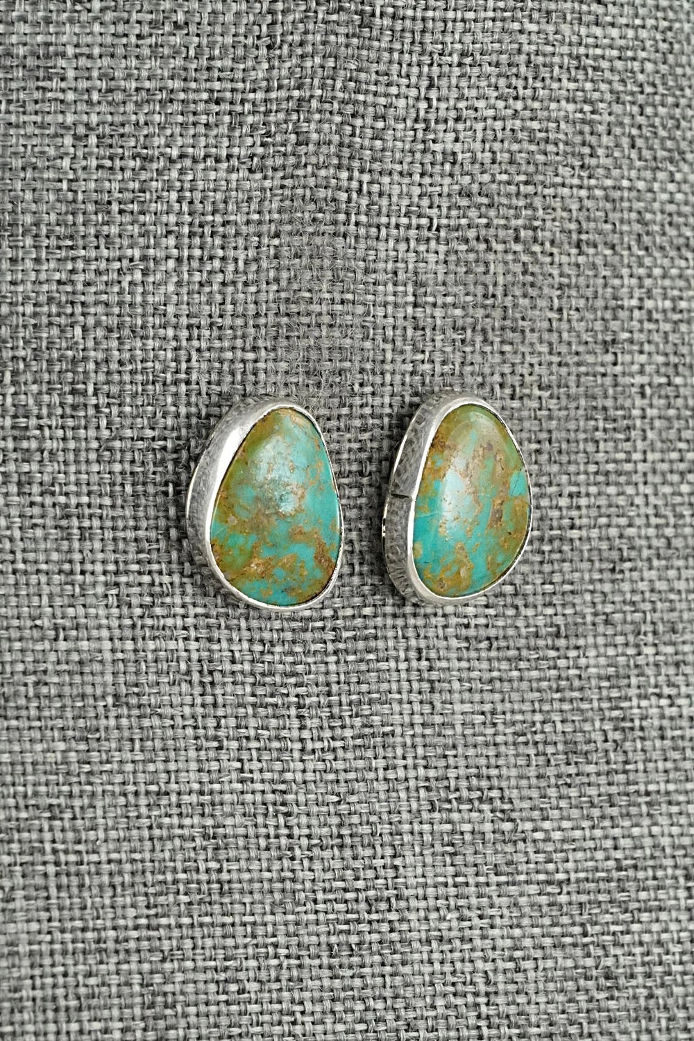 Turquoise & Sterling Silver Earrings - Rosemary Saunders