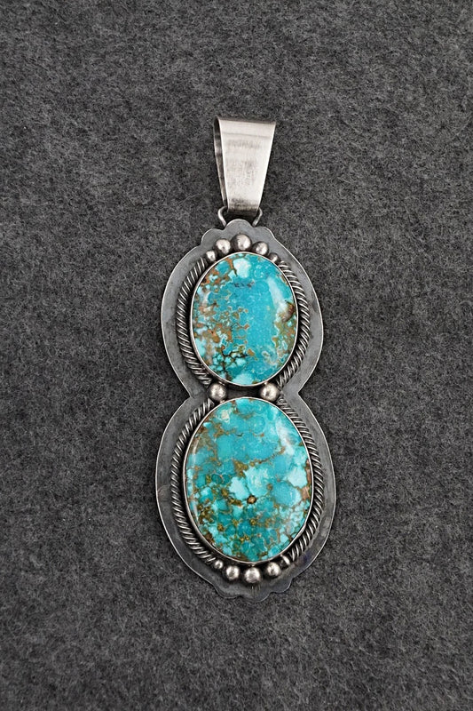 Turquoise & Sterling Silver Pendant - Paul Livingston