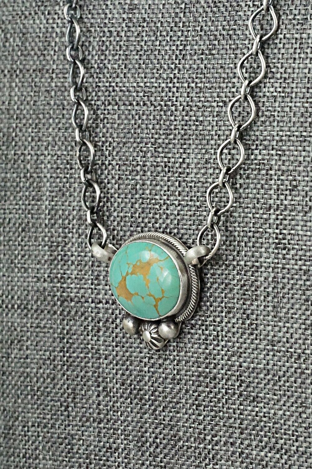 Turquoise & Sterling Silver Necklace - Kathleen Livingston