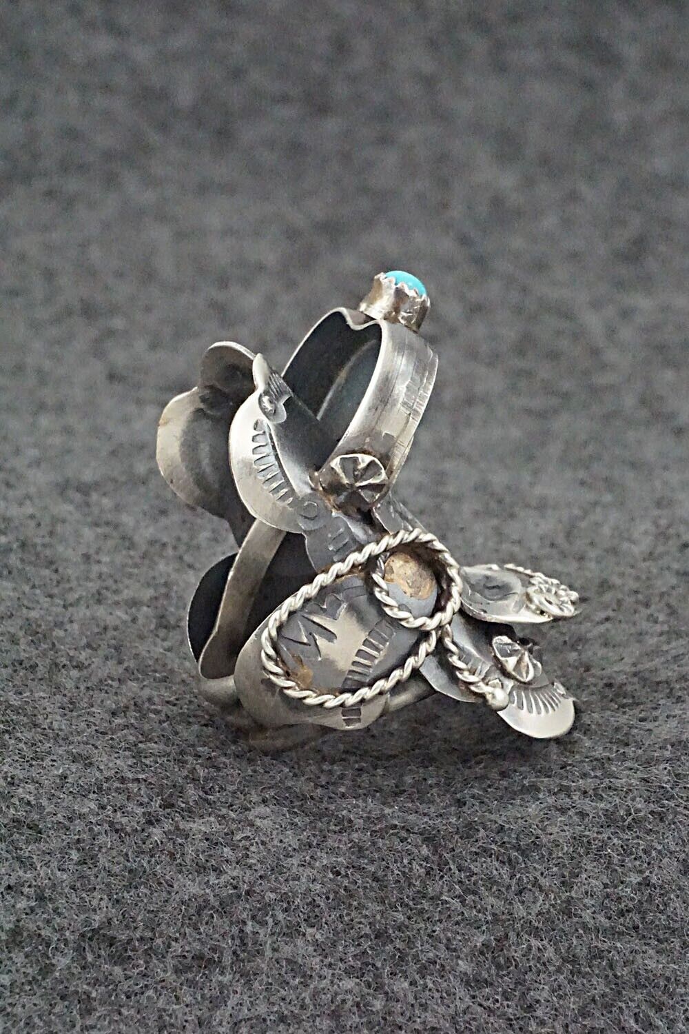Turquoise & Sterling Silver Ring - Tim Yazzie - Size 9