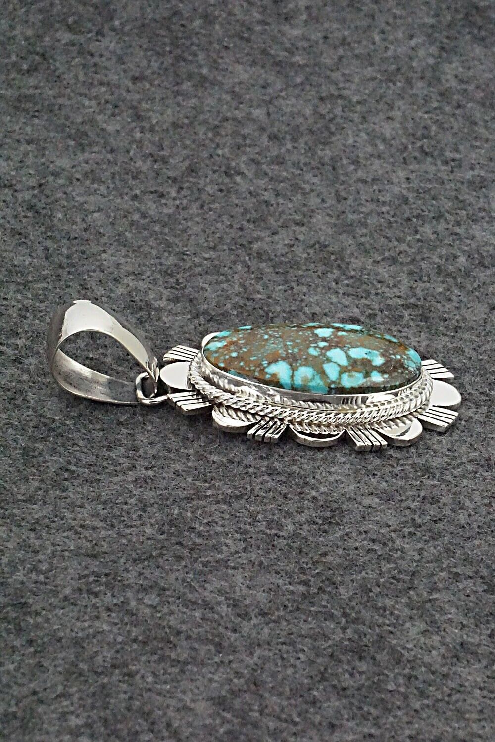 Turquoise & Sterling Silver Pendant - Paul Livingston