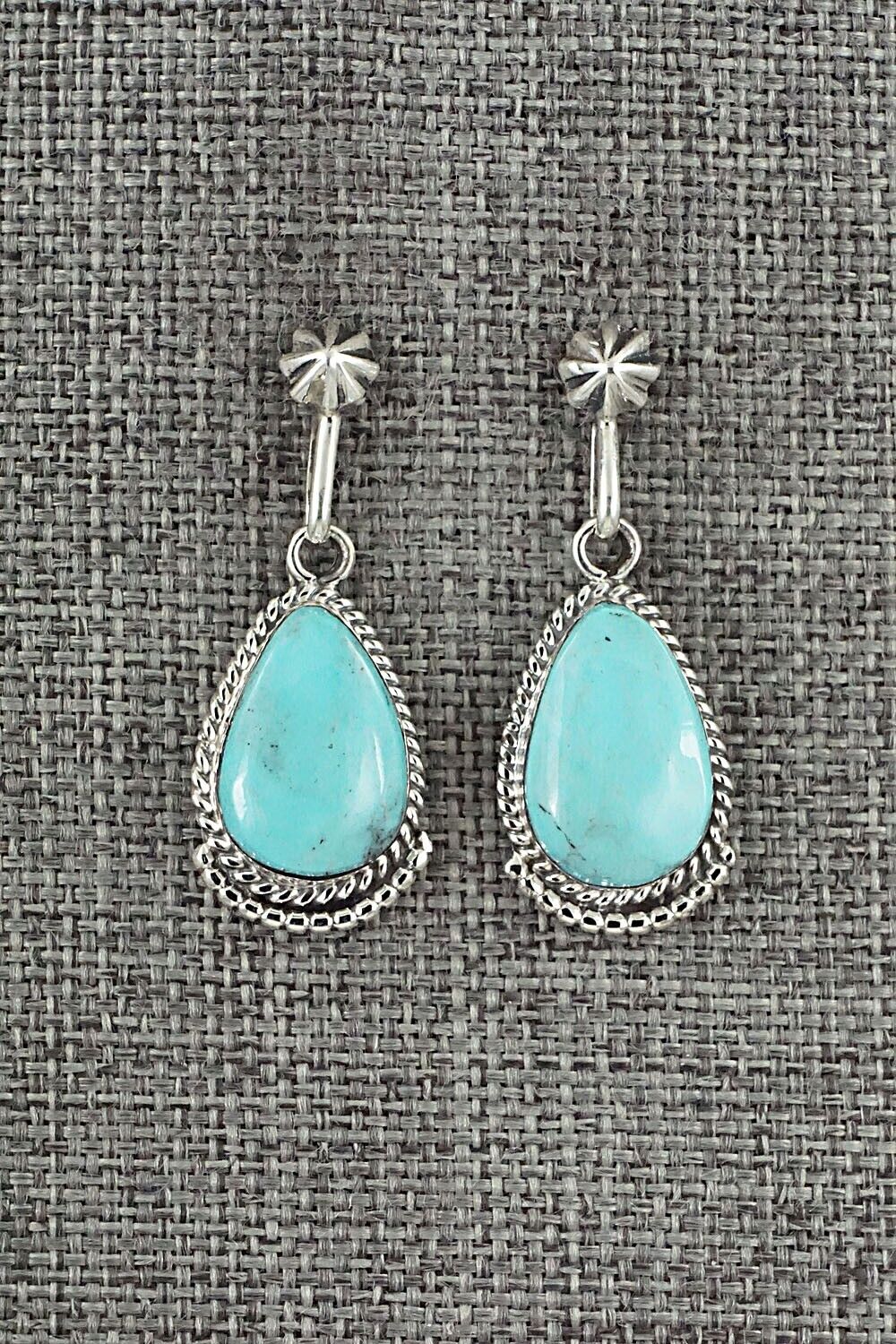 Turquoise and Sterling Silver Earrings - Sharon McCarthy